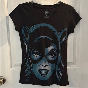 DC Comics Cat woman Black Graphic Tee